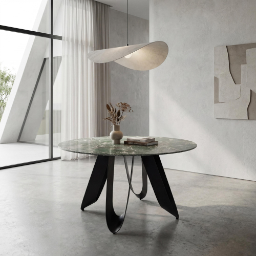 Osaka Round Green Dining Table