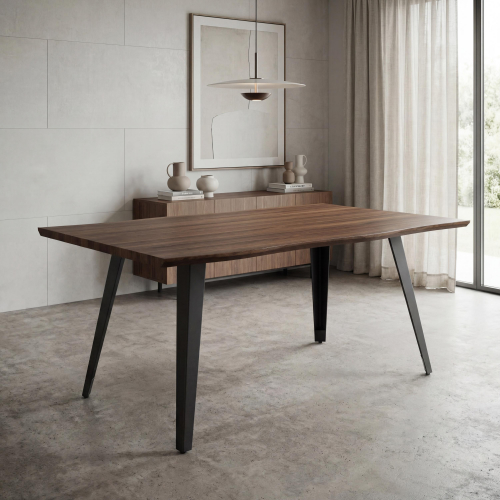 Nassau Medium Natural Curved Dining Table