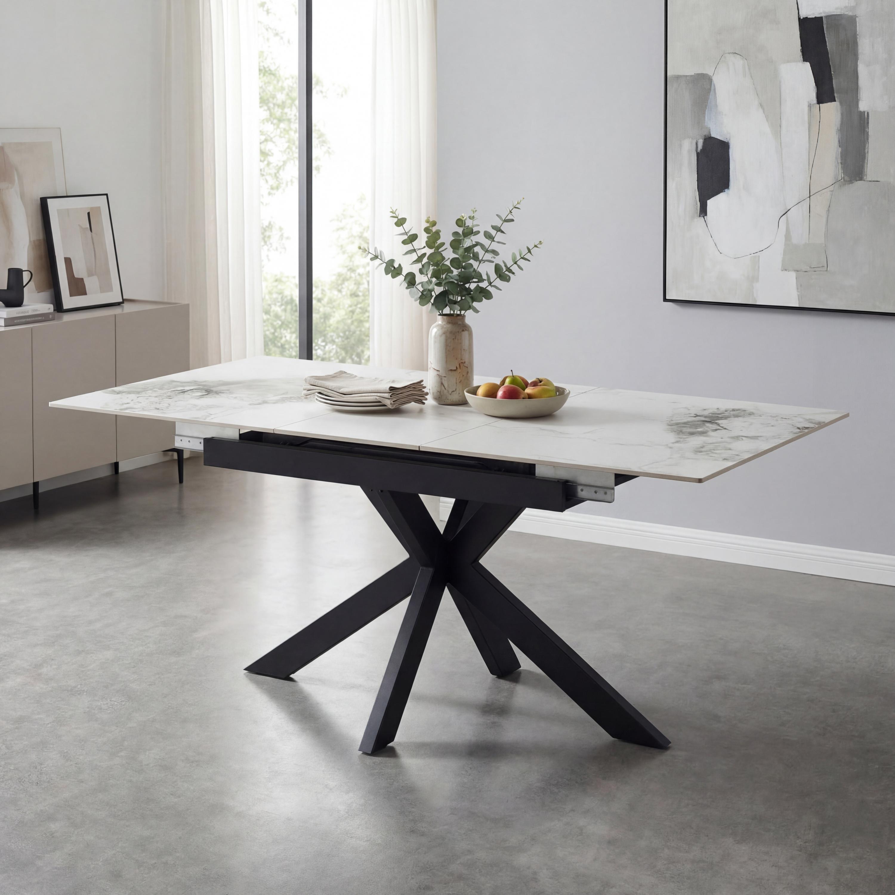 Tokyo 1.8m Extending White Dining Table