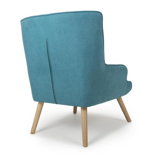 Cinema Chenille Effect Turquoise Blue Armchair
