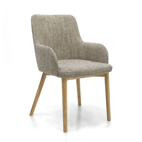 Sidcup Tweed Oatmeal Dining Chair