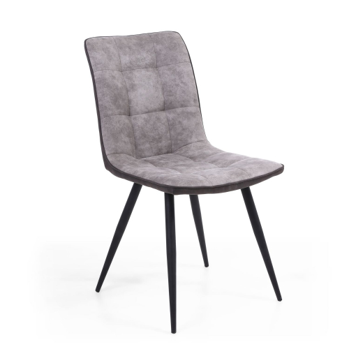 Rodeo Suede Effect Light Grey Dining Chair