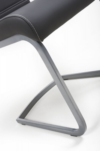 Callisto Leather Effect Black Dining Chair