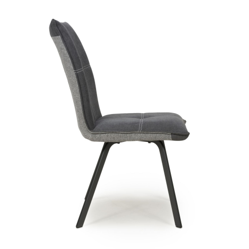 Ariel Linen Effect Dark Grey Dining Chair
