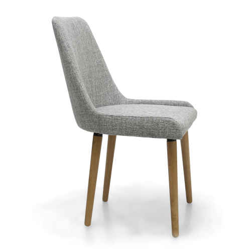 Capri Flax Effect Grey Weave Dining Chair