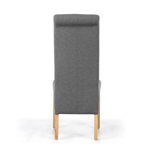 Kenna Linen Effect Dark Grey Dining Chair