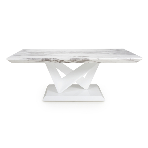 Saturn Marble Effect Grey/White Coffee Table