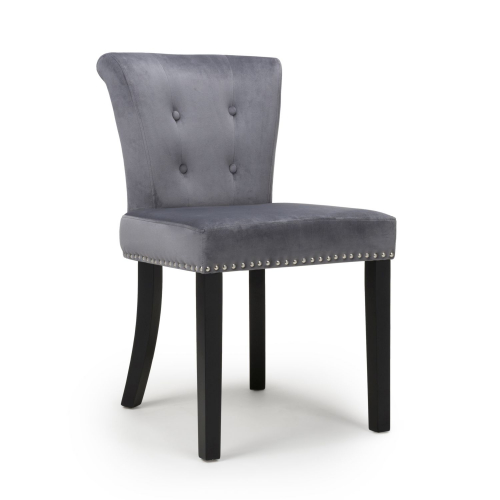 Sandringham Brushed Velvet Grey Accent Chair
