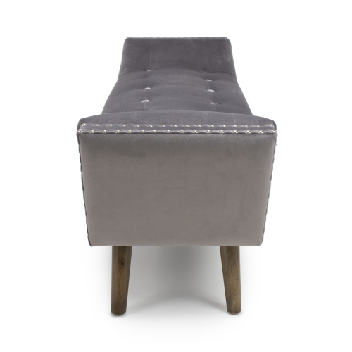 Montrose Large Brushed Velvet Grey Chaise