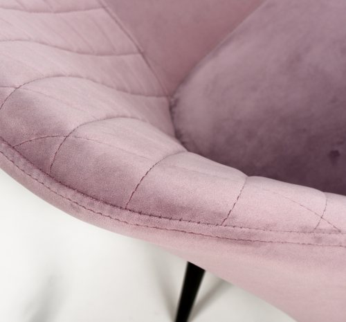 Marina Brushed Velvet Dusky Pink Dining Chair