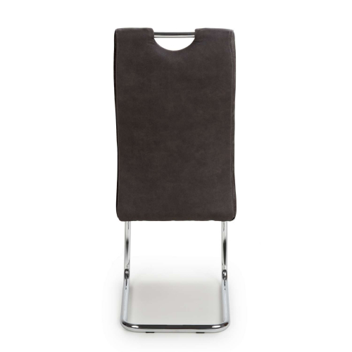 Talia Suede Effect Dark Grey Dining Chair