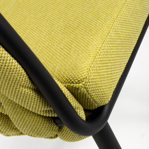 Pandora Braided Yellow Dining Chair