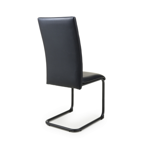 Carlisle Leather Effect Black Dining Chair
