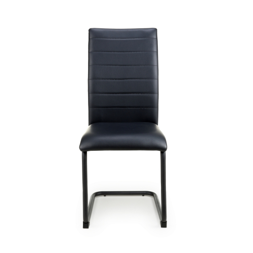 Carlisle Leather Effect Black Dining Chair