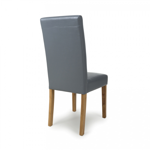 Buckley Bonded Leather Grey Dining Chair