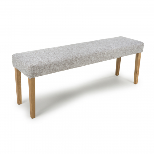Durham Large Backless Grey Weave Bench