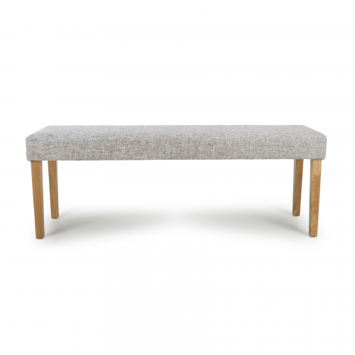 Durham Large Backless Grey Weave Bench