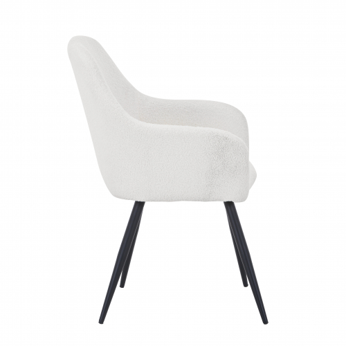 Olympia Boucle White Dining Chair