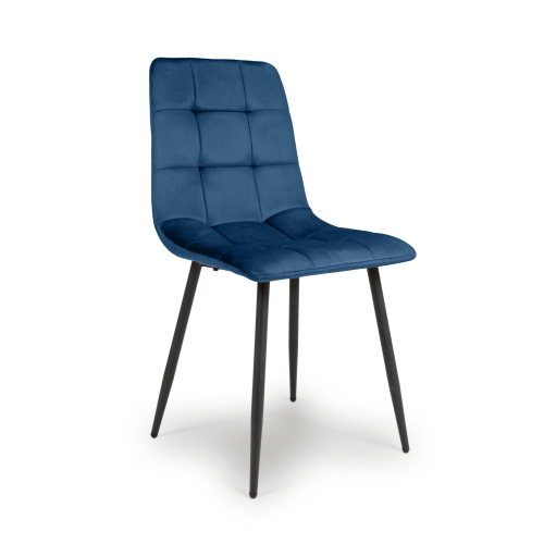 Madison Brushed Velvet Blue Dining Chair