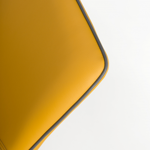Mako Leather Effect 1.2m Yellow Bench