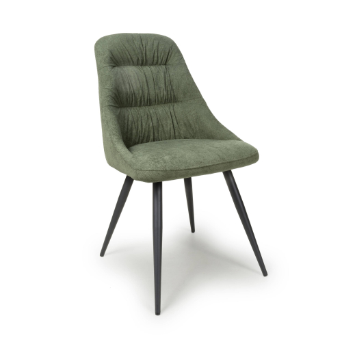Corinth Linen Effect Green Dining Chair