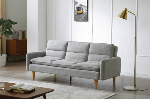 Cosy Rest Chenille Effect Light Grey Sofa Bed