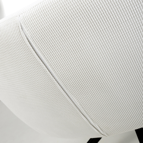 Artemis Corduroy White Swivel Chair