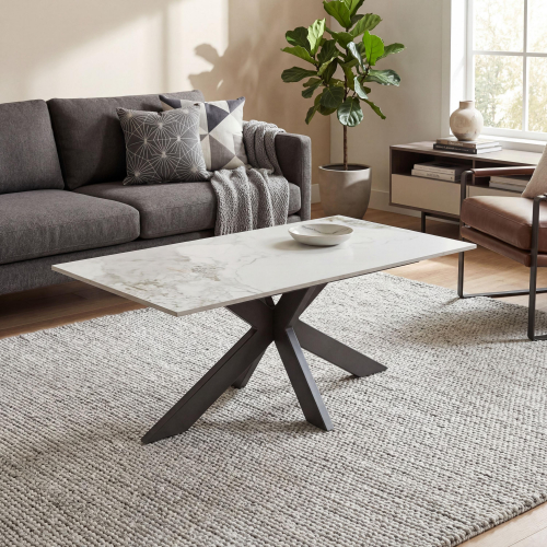 Tokyo Ceramic White Coffee Table