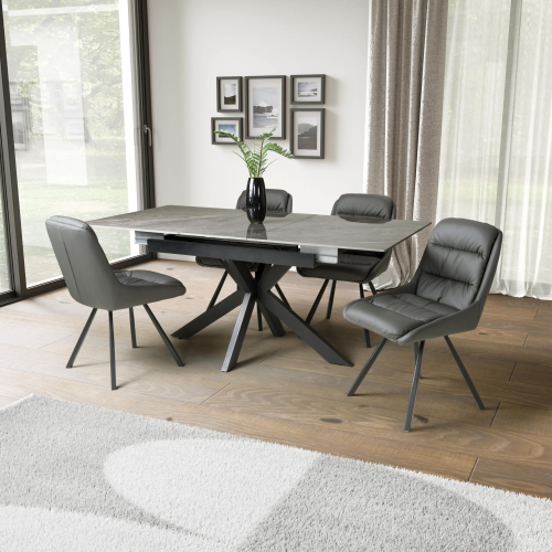Tokyo Extender Grey & 4 Arnhem Grey Dining Set