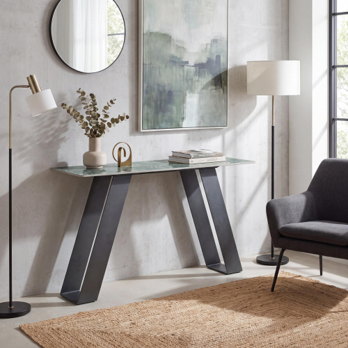 Osaka Green Console Table