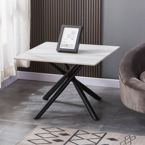 Avesta White End Table