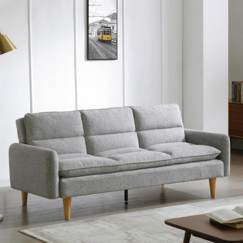 Cosy Rest Chenille Effect Light Grey Sofa Bed