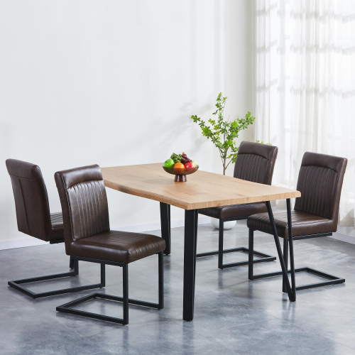 Berkeley 1.6m & 4 Ludlow Brown Dining Set