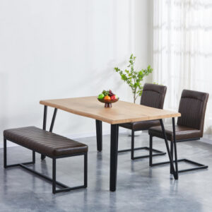 Berkeley 1.6m & 2 Ludlow Chairs & Bench Dining Set