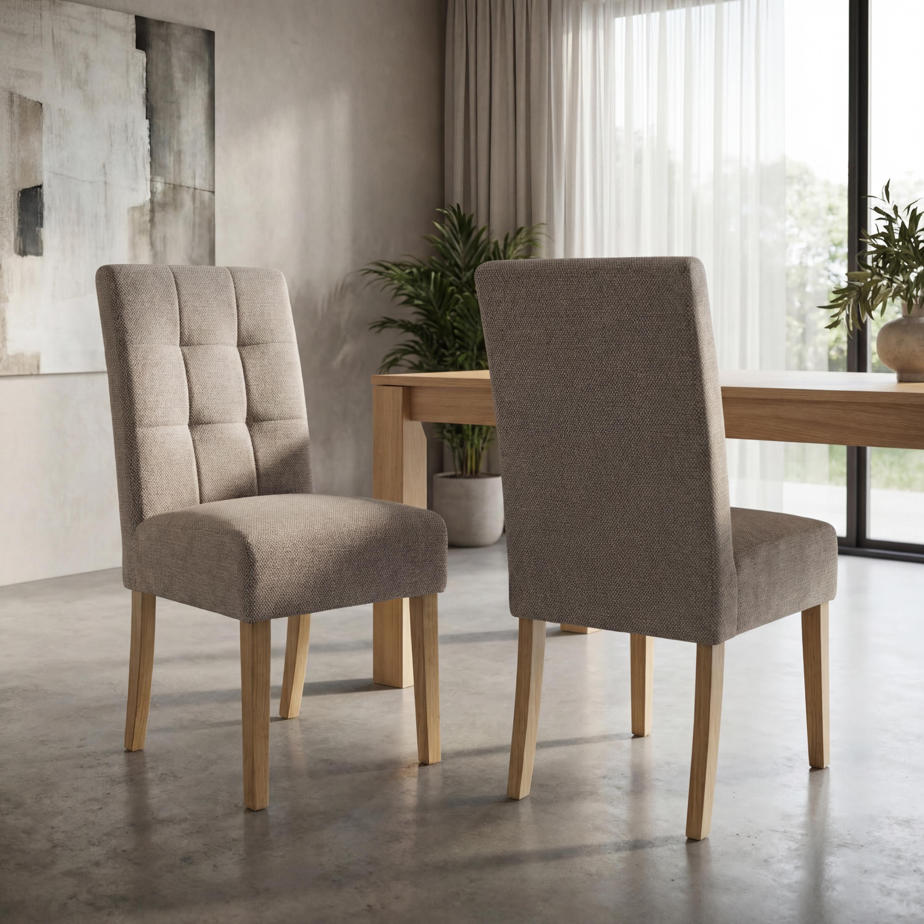 Moseley Weave Mocha Dining Chair in Natural Legs