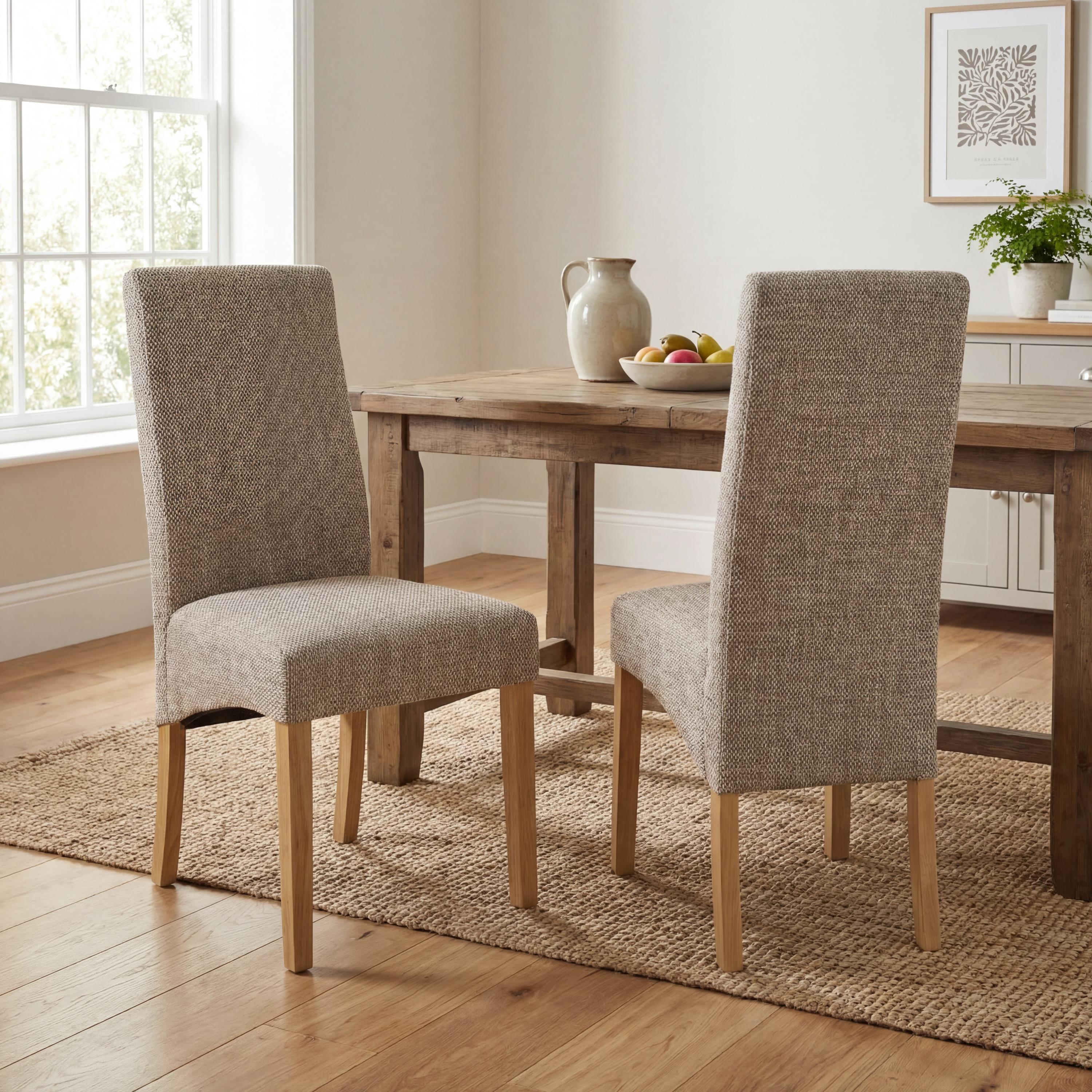 Bailey Tweed Oatmeal Dining Chair