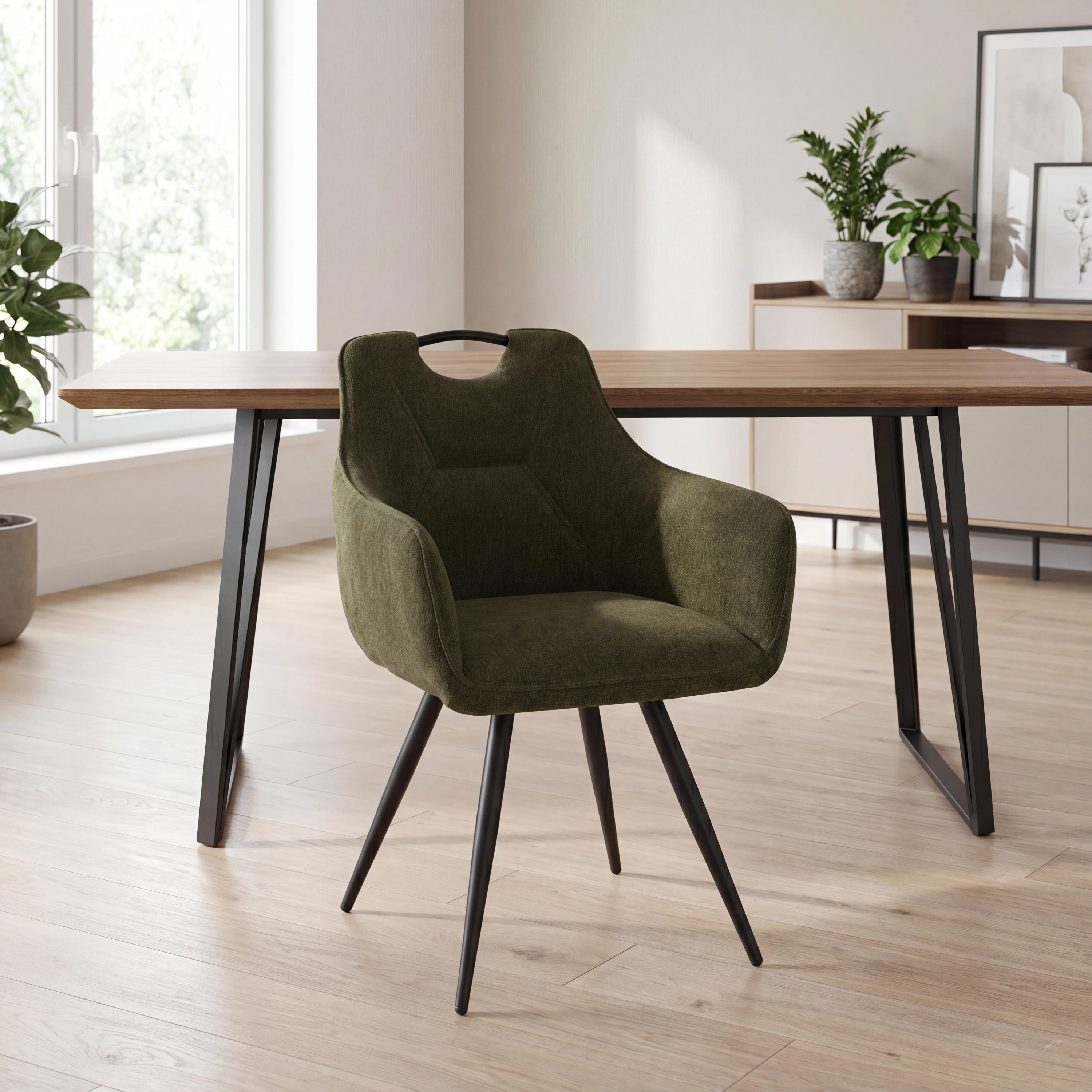 Toulon Green Dining Chair