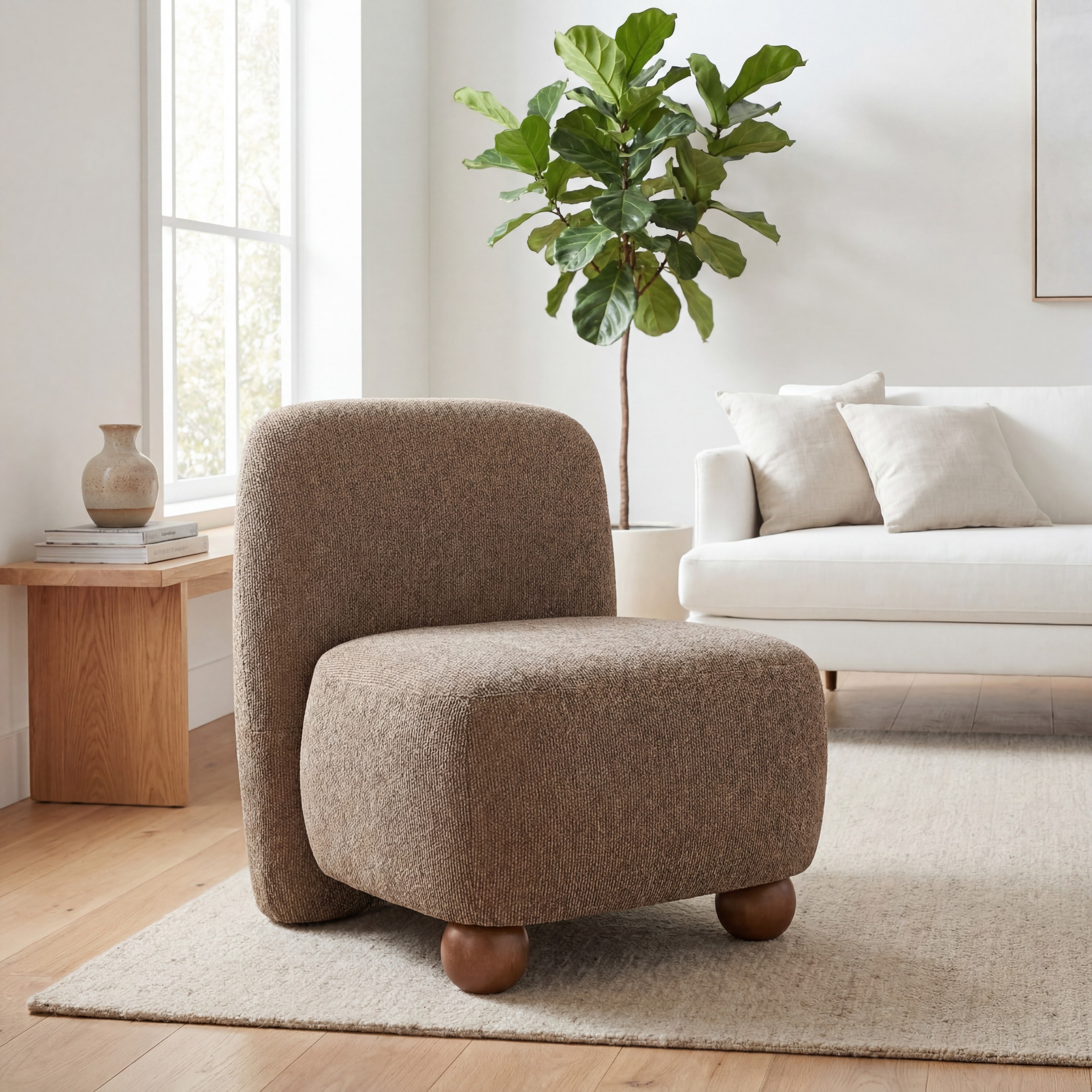 Chic Mocha Lounge Chair