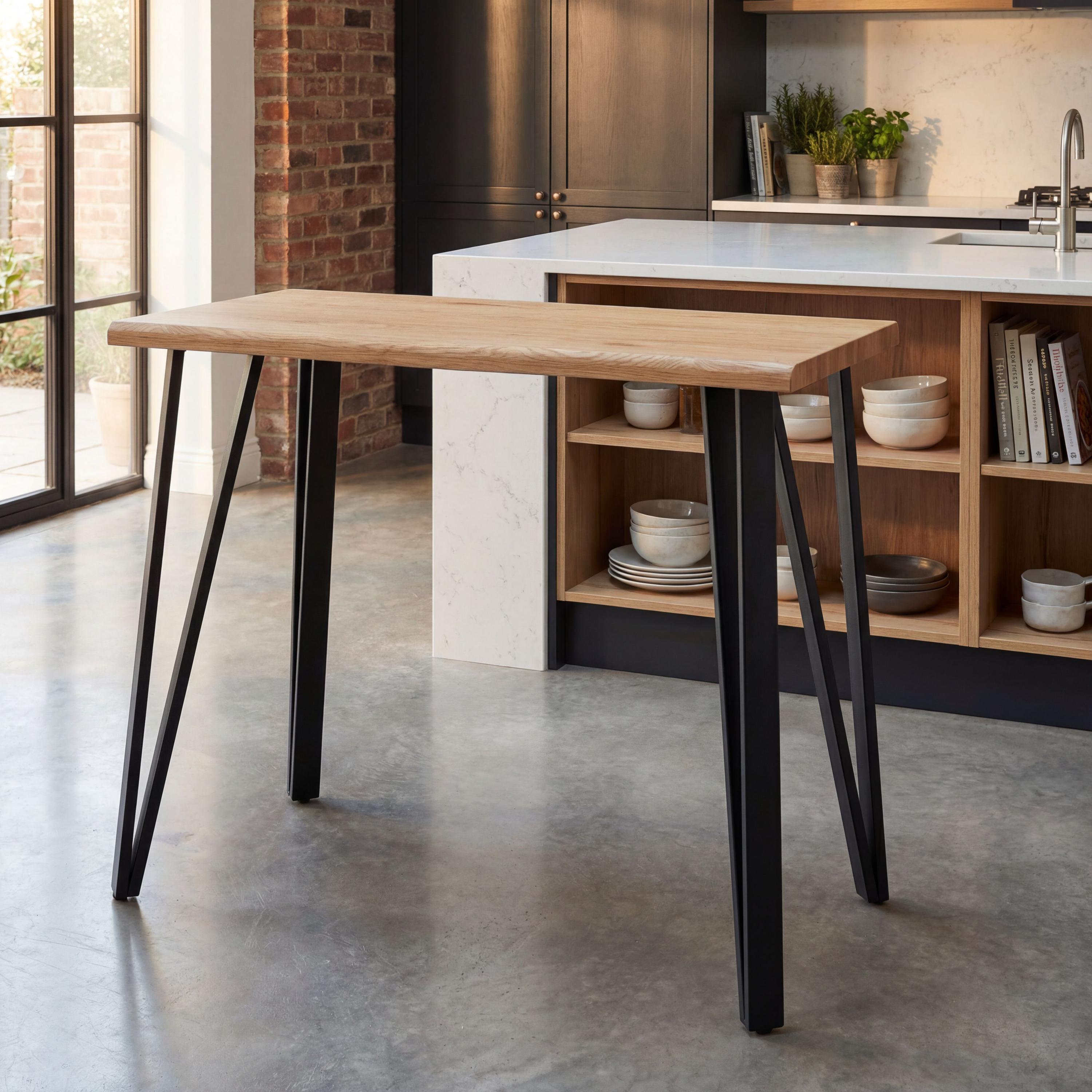 Berkeley 1.2m Natural Bar Table