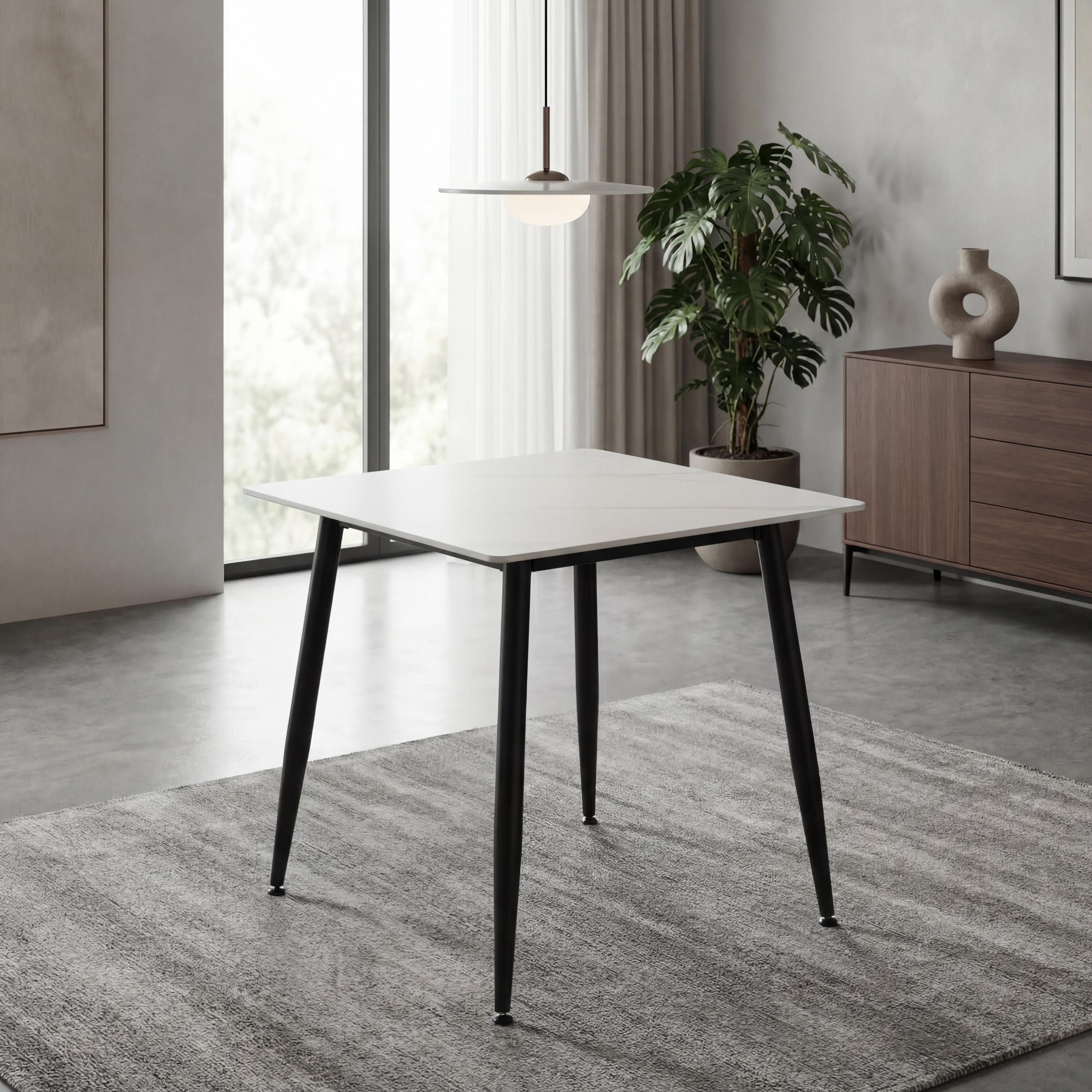 Monaco Square White Dining Table