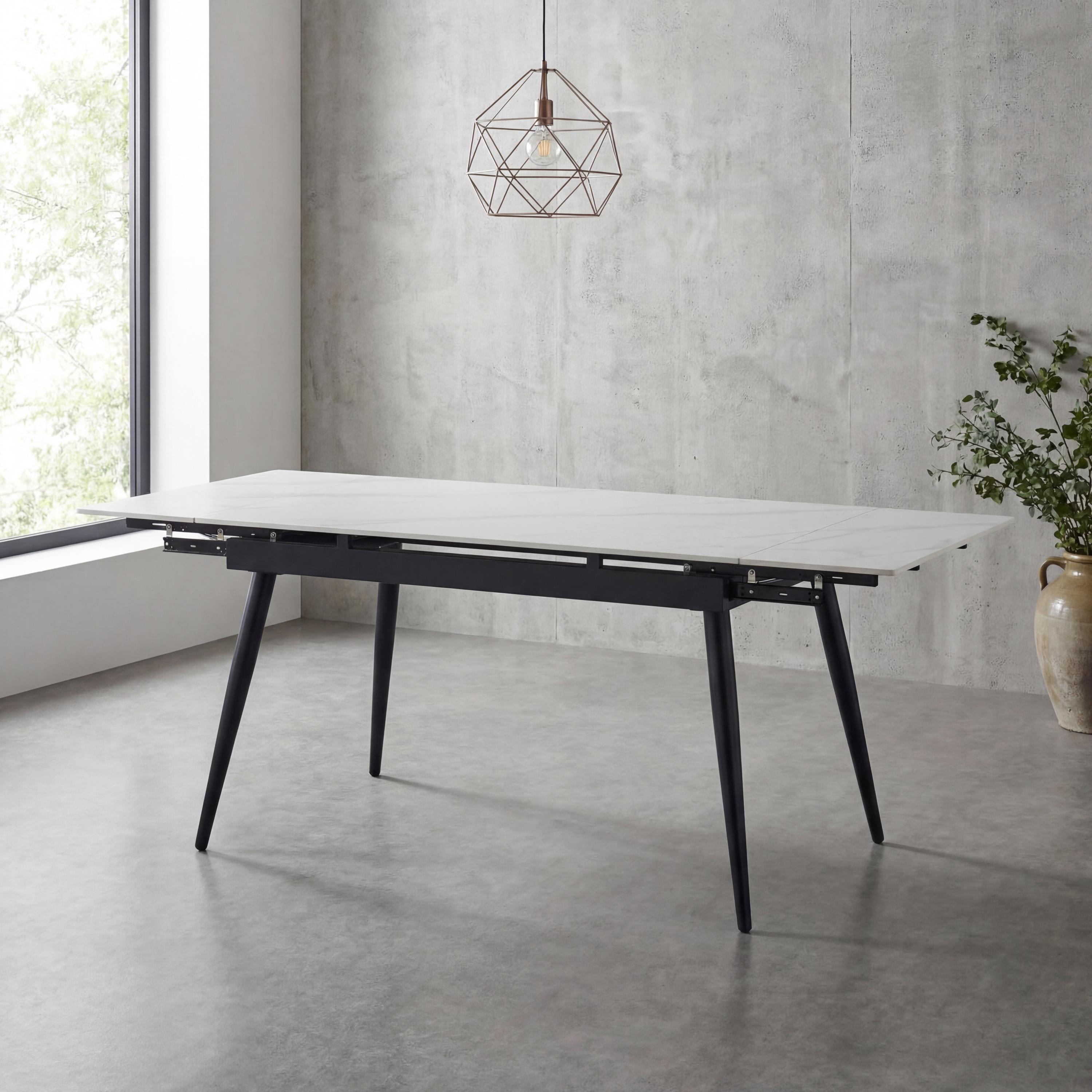 Monaco Extending White Dining Table