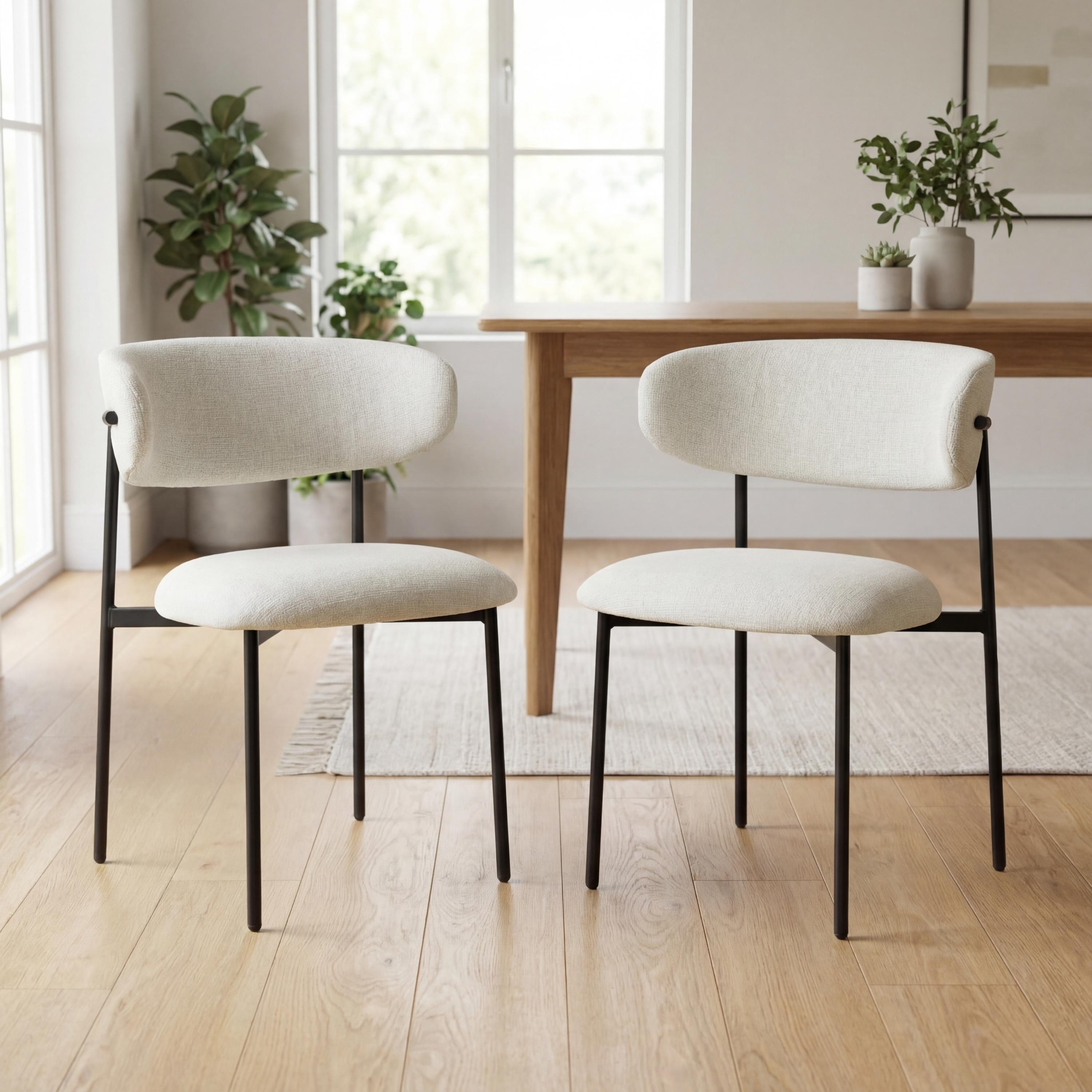 Marisa Linen Effect Natural Dining Chair
