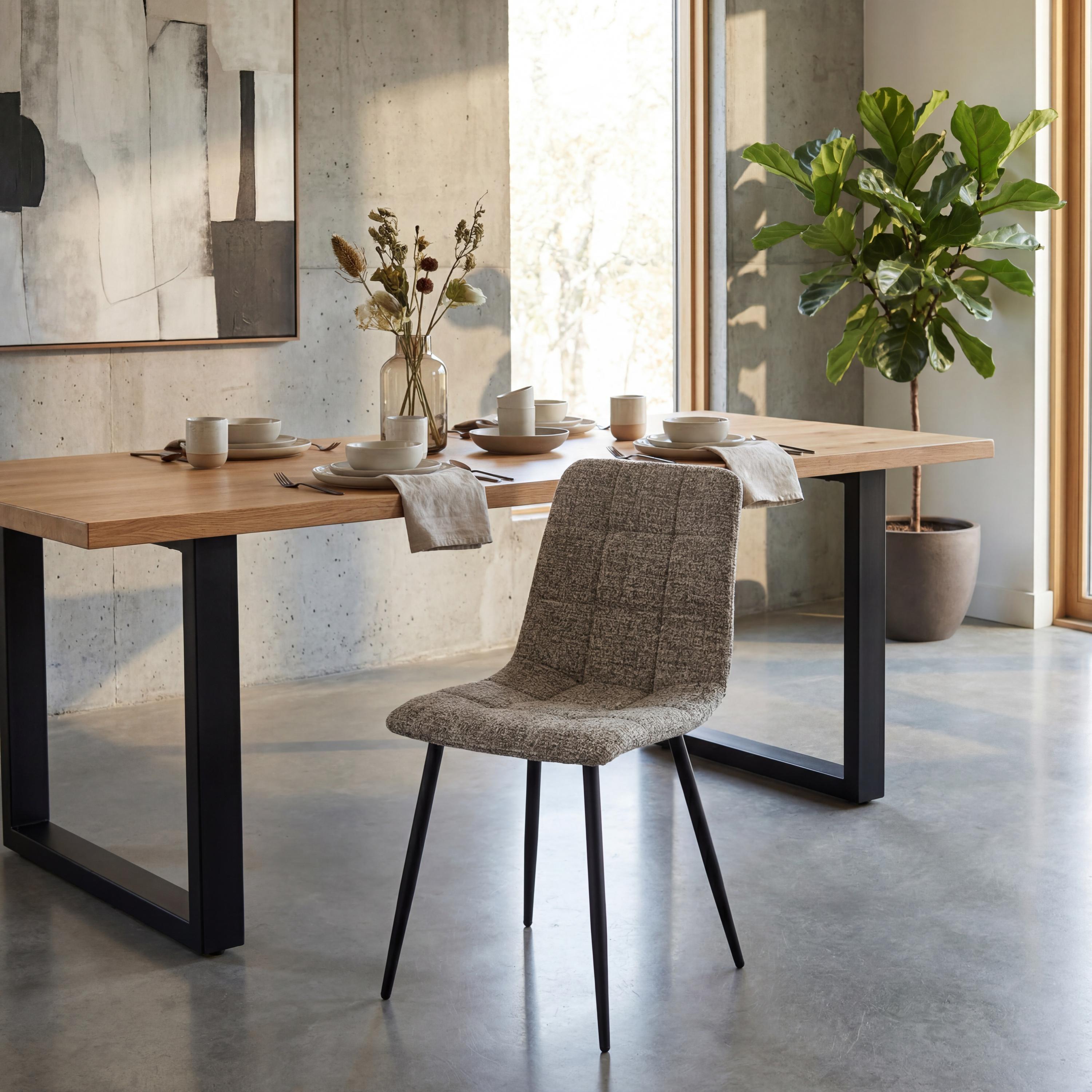 Reimes Grey Weave Dining Chair