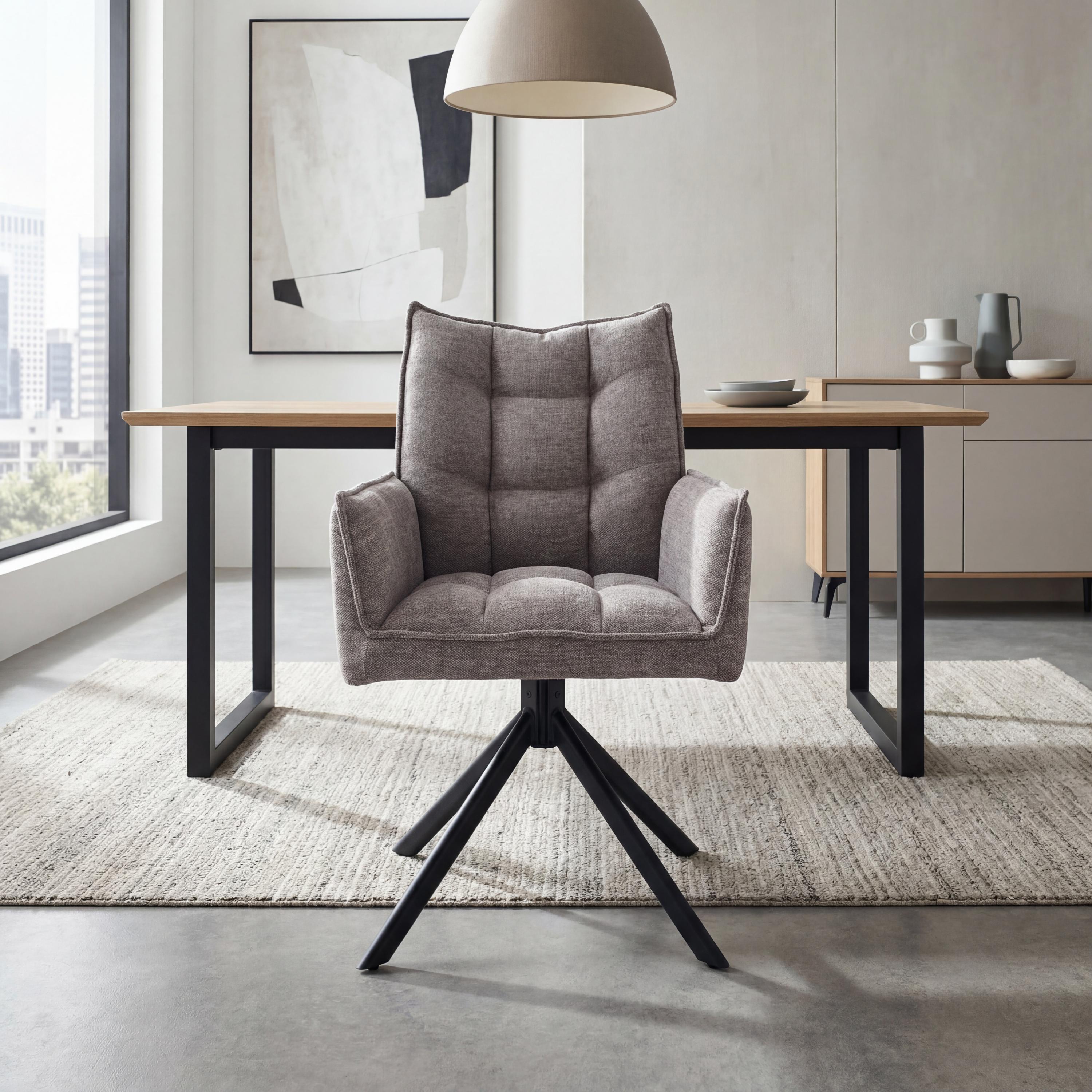 Vichy Tweed Mocha Dining Chair