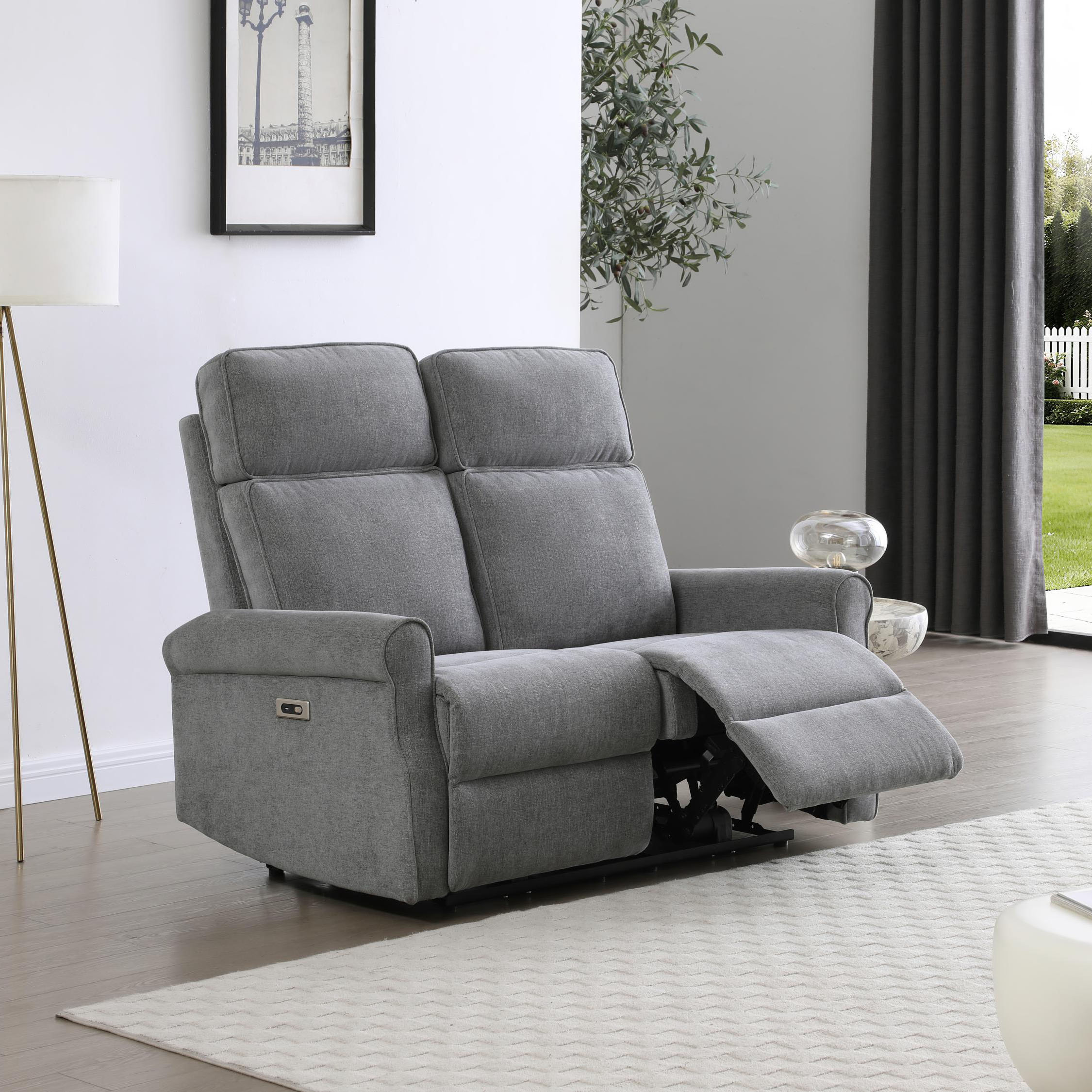 Tatton Grey 2 Seater Electric Recliner